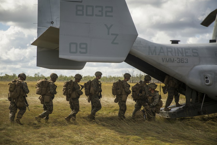 U.S. Marines and ADF conduct aerial insert 